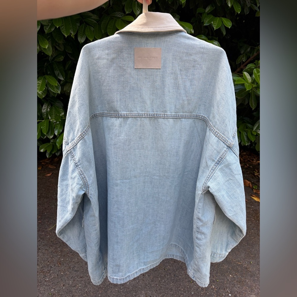 Free people lemon denim jacket we the free size L large - Picture 4 of 4